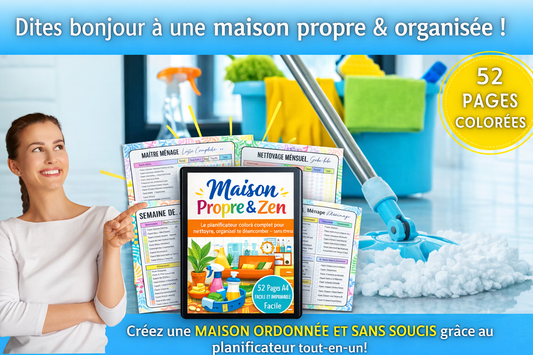 Planning ménage hebdomadaire PDF à imprimer — Le guide complet pour une maison toujours propre