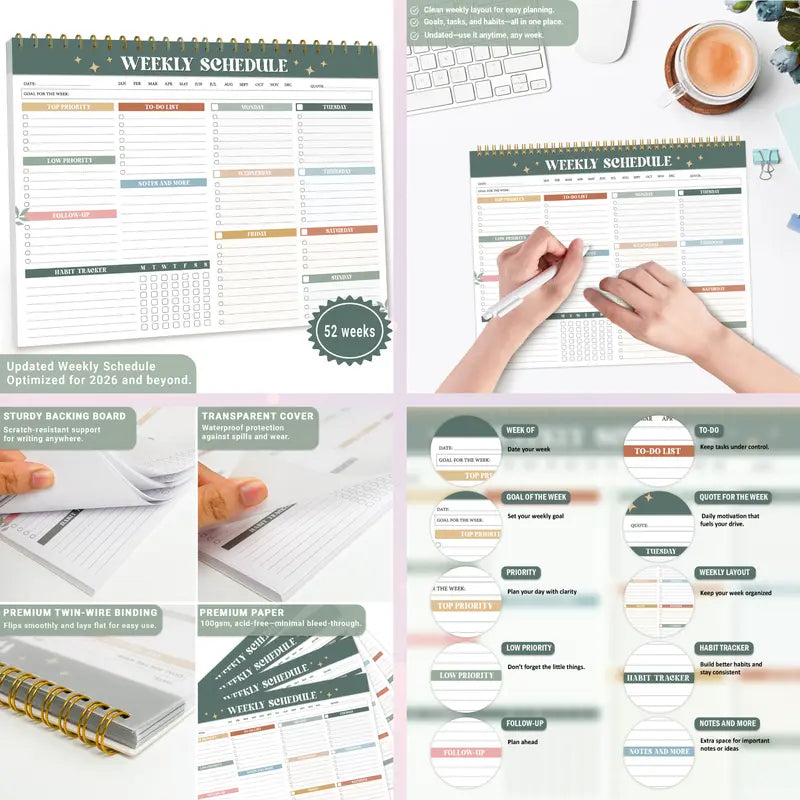 BelkaMinds™ ADHD Cleaning Planner
