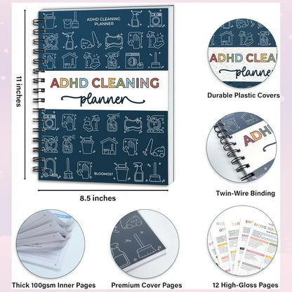 BelkaMinds™ ADHD Cleaning Planner