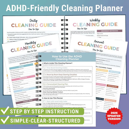 BelkaMinds™ ADHD Cleaning Planner