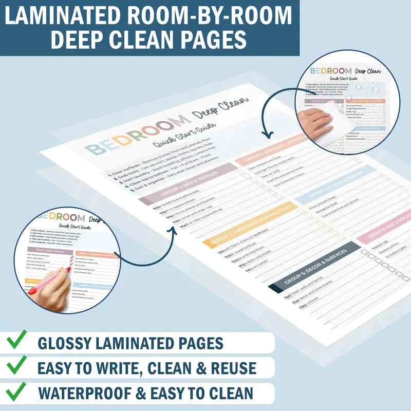 BelkaMinds™ ADHD Cleaning Planner