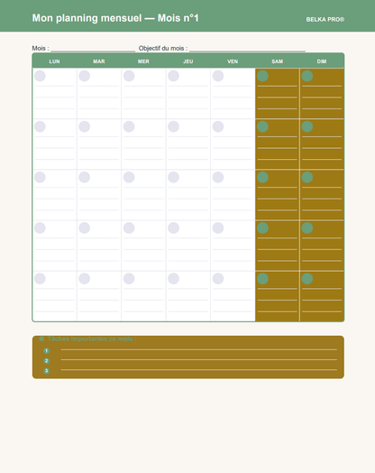 Maison propre en 15 min/jour — Planificateur Ménage 60 Pages | Inclut Version TDAH & Cerveau Atypique - Belka Pros®